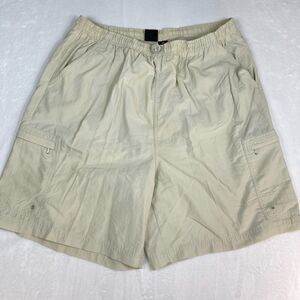 Vintage Footlocker Cargo Shorts Men’s Size XL Tan Nylon Lined Y2K